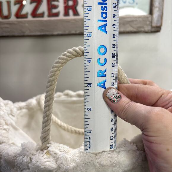 Hen Egg Gathering Basket Macrame Chicken Handmade Farmhouse Decor Rustic Large - Picture 16 of 16